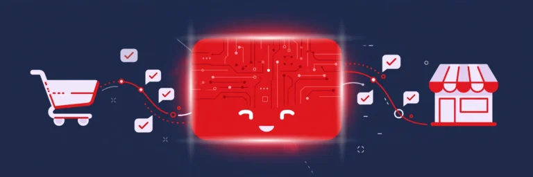 AI chatbot helping a Shopify store